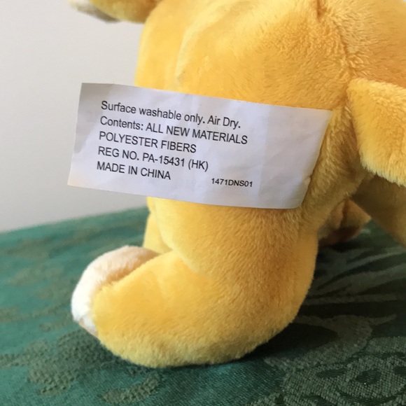 DISNEY Lion King Simba Stuffed Animal Plush 8” - Picture 3 of 6